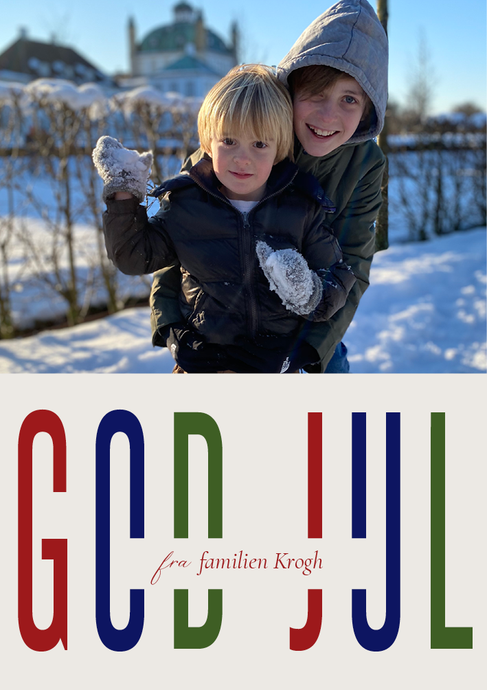 Julekort - Familien Krogh Julekort